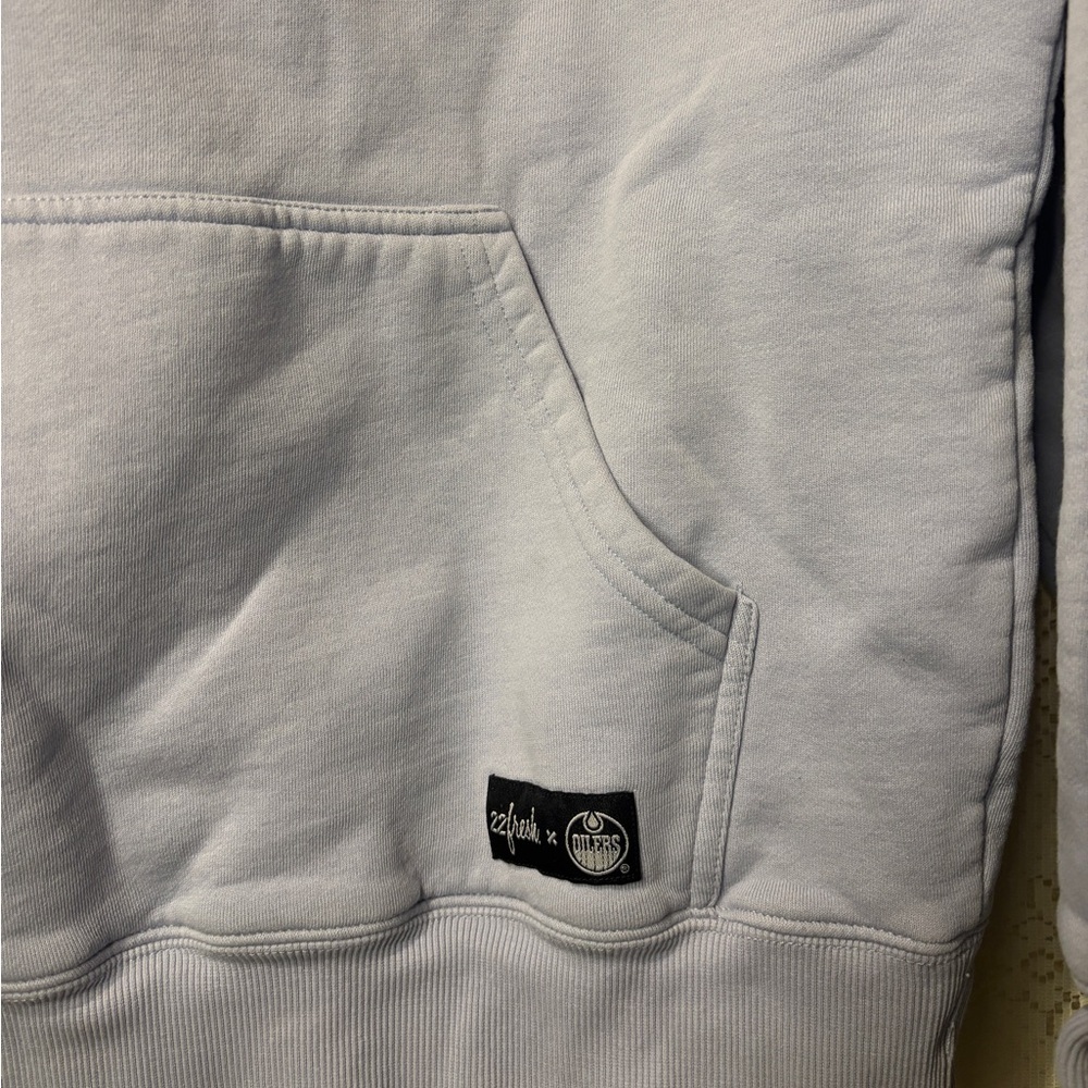 ZZ Fresh NHL Oilers hoodie in baby blue - Picture 2 of 6